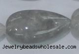 CCQ224 15.5 inches 25*45mm teardrop cloudy quartz beads wholesale