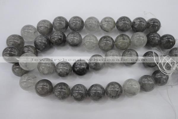 CCQ283 15.5 inches 20mm round cloudy quartz beads wholesale