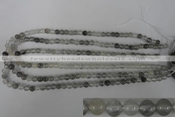 CCQ301 15.5 inches 6mm round cloudy quartz beads wholesale