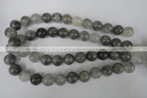 CCQ306 15.5 inches 16mm round cloudy quartz beads wholesale