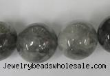 CCQ307 15.5 inches 18mm round cloudy quartz beads wholesale