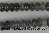 CCQ327 15.5 inches 6*10mm rondelle cloudy quartz beads wholesale