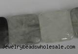 CCQ412 15.5 inches 20*20mm square cloudy quartz beads wholesale