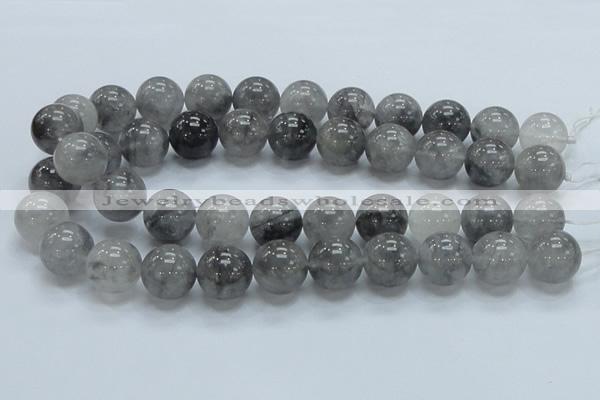 CCQ55 15.5 inches 18mm round cloudy quartz beads wholesale