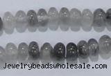 CCQ67 15.5 inches 5*8mm rondelle cloudy quartz beads wholesale