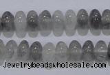 CCQ68 15.5 inches 6*10mm rondelle cloudy quartz beads wholesale