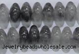 CCQ70 15.5 inches 8*14mm rondelle cloudy quartz beads wholesale