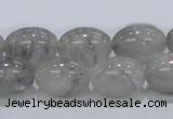 CCQ82 15.5 inches 13*18mm rice cloudy quartz beads wholesale