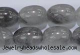 CCQ83 15.5 inches 15*20mm rice cloudy quartz beads wholesale