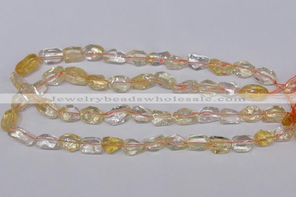 CCR100 15.5 inches 8-15mm natural citrine gemstone nugget beads