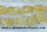 CCR101 15.5 inches 8-14mm natural citrine gemstone nugget beads