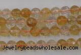 CCR152 15.5 inches 7mm faceted round natural citrine gemstone beads