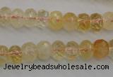 CCR162 15.5 inches 7*10mm faceted rondelle natural citrine beads