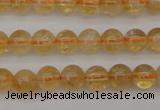 CCR165 15.5 inches 6mm round natural citrine beads wholesale