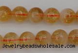 CCR166 15.5 inches 8mm round natural citrine beads wholesale