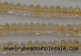 CCR171 15.5 inches 3*5mm faceted rondelle natural citrine beads