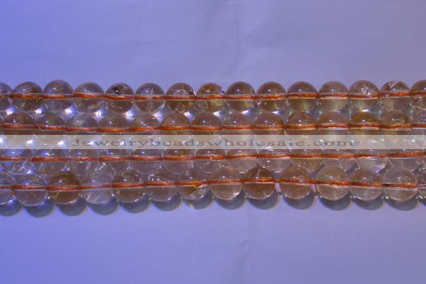 CCR200 15.5 inches 10mm round natural citrine gemstone beads