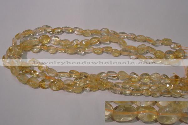 CCR217 15.5 inches 9*12mm nuggets natural citrine gemstone beads