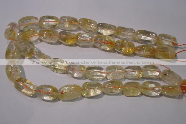 CCR220 15.5 inches 14*23mm nuggets natural citrine gemstone beads