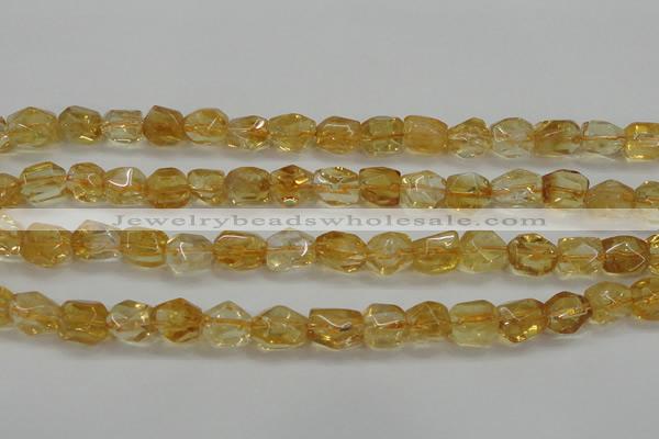 CCR236 15.5 inches 9*12mm nuggets natural citrine gemstone beads