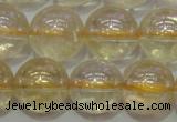 CCR303 15.5 inches 10mm round AB-color natural citrine beads