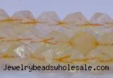 CCR312 15.5 inches 8mm faceted nuggets citrine gemstone beads