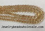 CCR328 15.5 inches 6mm - 10mm faceted round citrine graduated beads