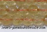 CCR340 15.5 inches 6mmm faceted round citrine beads wholesale