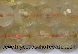 CCR342 15.5 inches 10mmm faceted round citrine beads wholesale