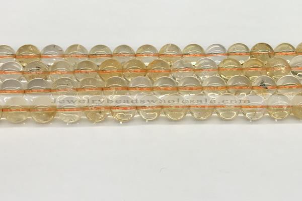 CCR347 15.5 inches 10mm round natural citrine beads wholesale