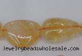 CCR350 15.5 inches 13*18mm - 20*25mm freeform natural citrine beads