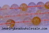 CCR361 15.5 inches 6mm round citrine beads wholesale