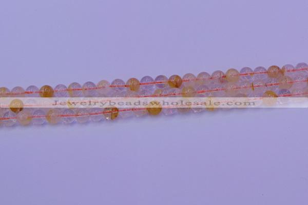 CCR361 15.5 inches 6mm round citrine beads wholesale