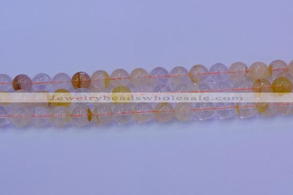 CCR364 15.5 inches 12mm round citrine beads wholesale