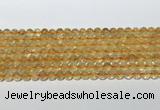 CCR378 15.5 inches 6mm round citrine gemstone beads wholesale