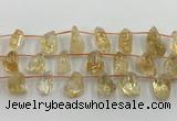 CCR380 15.5 inches 10*13mm - 15*25mm nuggets citrine beads