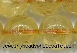 CCR384 15 inches 12mm round citrine beads wholesale