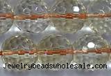 CCR393 15 inches 9mm faceted round citrine beads wholesale