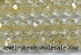 CCR395 15 inches 3*4mm faceted rondelle citrine beads