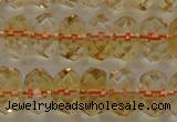 CCR52 15.5 inches 5*8mm faceted rondelle natural citrine beads