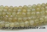 CCR80 15.5 inches 5mm round citrine gemstone beads wholesale