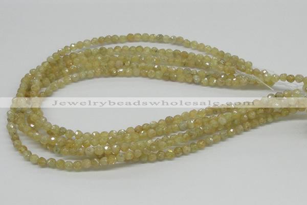 CCR82 15.5 inches 6mm faceted round citrine gemstone beads wholesale