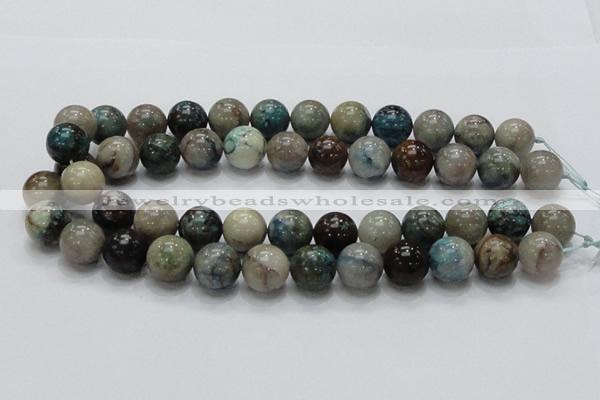 CCS03 15.5 inches 16mm round natural chrysocolla gemstone beads