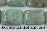 CCS102 15.5 inches 18*25mm rectangle African chrysocolla beads