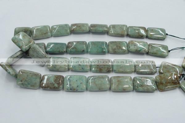 CCS102 15.5 inches 18*25mm rectangle African chrysocolla beads