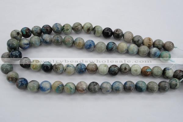 CCS21 15.5 inches 12mm round natural chrysocolla gemstone beads