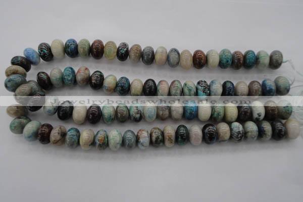 CCS27 15.5 inches 10*14mm rondelle natural chrysocolla gemstone beads