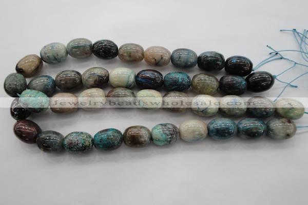 CCS30 15.5 inches 15*20mm drum natural chrysocolla gemstone beads