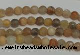 CCS310 15.5 inches 6mm faceted round natural sunstone beads