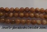 CCS361 15.5 inches 6mm round A grade natural golden sunstone beads